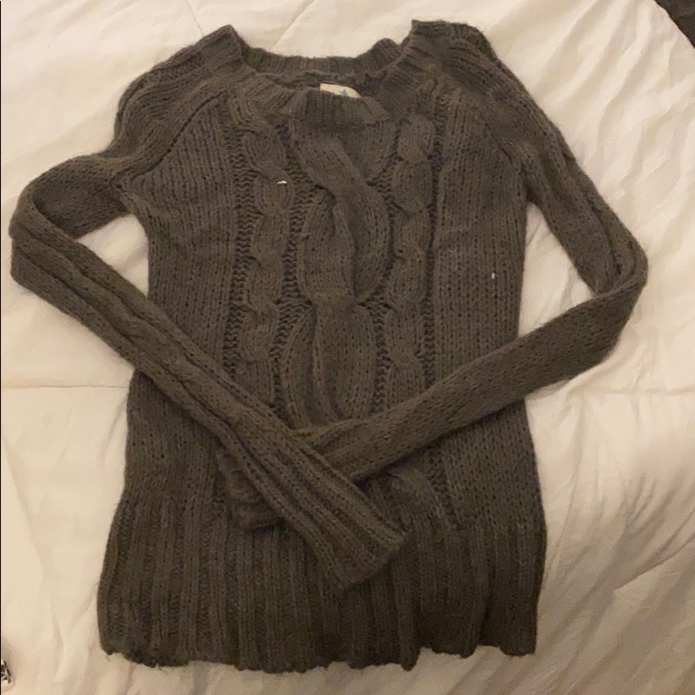 Chunky Olive Green Aerie Sweater